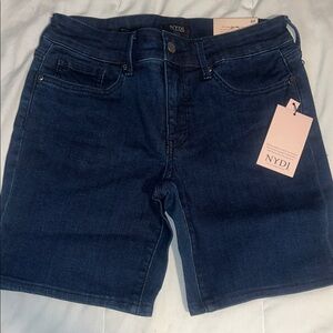 NYDJ Dark Blue Jean Shorts